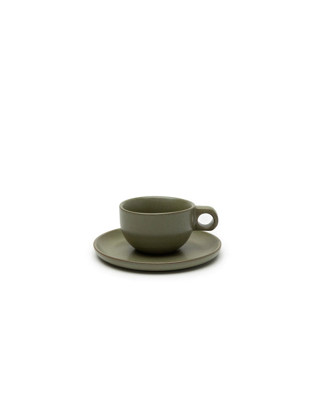 Surface Capp. Cup Saucer Camo Green L 16.5 W 16.5 H 7 8/Box – Serax