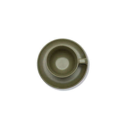 Surface Capp. Cup Saucer Camo Green L 16.5 W 16.5 H 7 8/Box