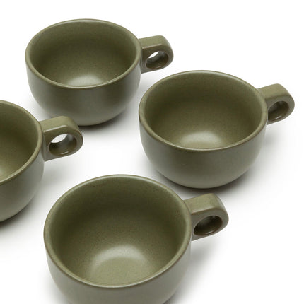 Surface Capp. Cup Saucer Camo Green L 16.5 W 16.5 H 7 8/Box