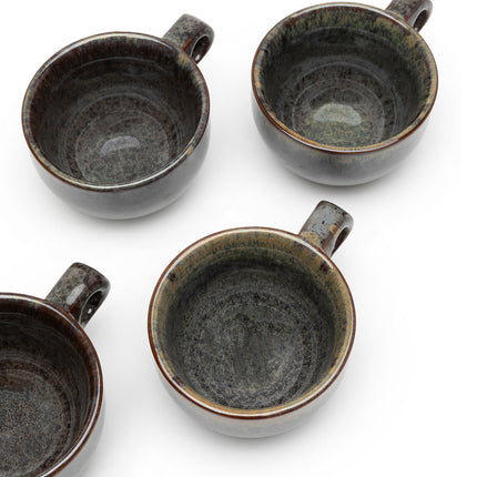 Surface Capp..Cup Saucer Indi Grey L 16.5 W 16.5 H 7 8/Box