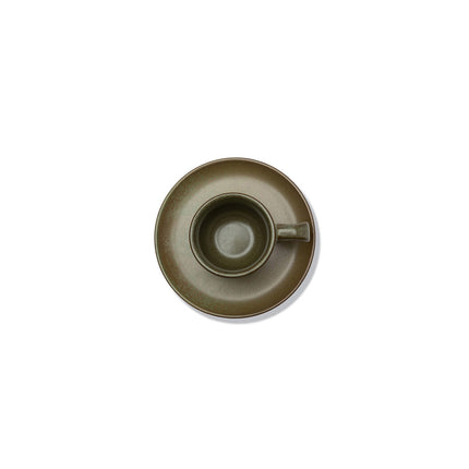 Surface Espresso Cup Saucer Camo Green L 13 W 13 H 5.3 8/Box