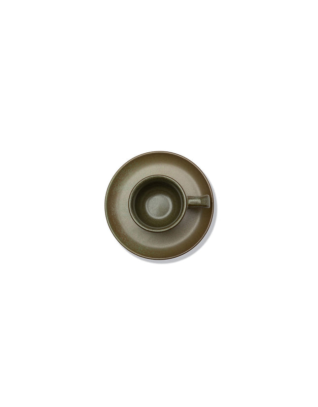 Surface Espresso Cup Saucer Camo Green L 13 W 13 H 5.3 8/Box