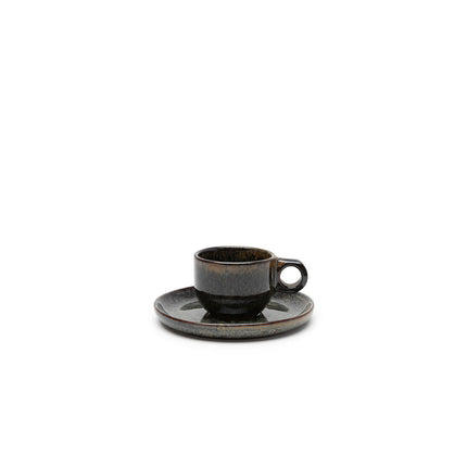 Surface Espresso Cup  Saucer Indi Grey L 13 W 13 H 5.3 8/Box – Serax