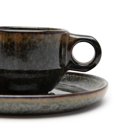 Surface Espresso Cup  Saucer Indi Grey L 13 W 13 H 5.3 8/Box