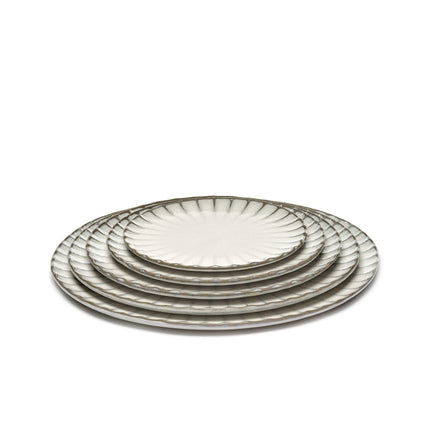 Inku Plate Xs White L 15 W 15 H 1.7 cm 8/Box