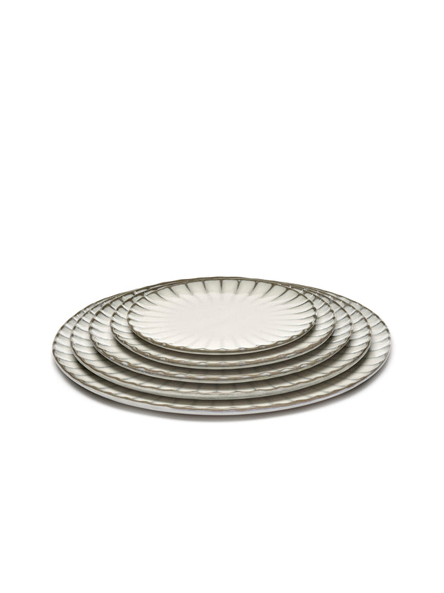 Inku Plate Xs White L 15 W 15 H 1.7 cm 8/Box