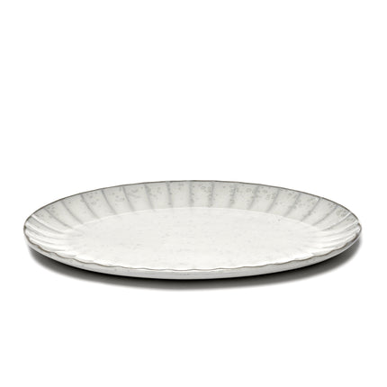 Inku Oval Plate L White L 30 W 21 H 1.7 cm 4/Box – Serax