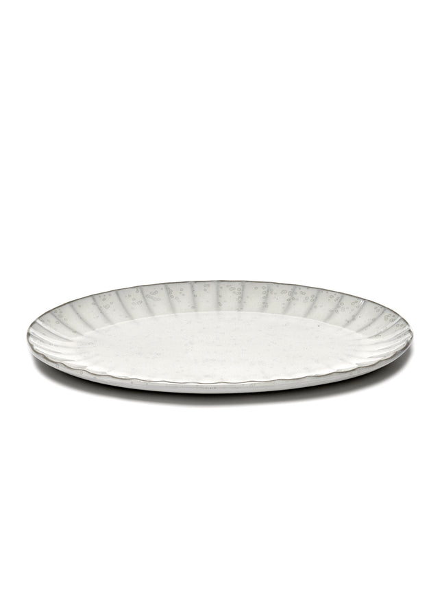 Inku Oval Plate L White L 30 W 21 H 1.7 cm 4/Box – Serax