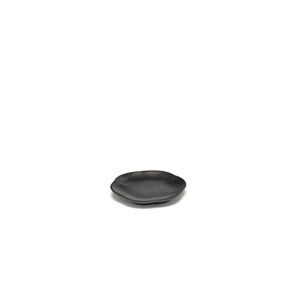 Inku Plate Ribbed S Black L 8.9 W 8.9 H 1.3 cm 8/Box – Serax