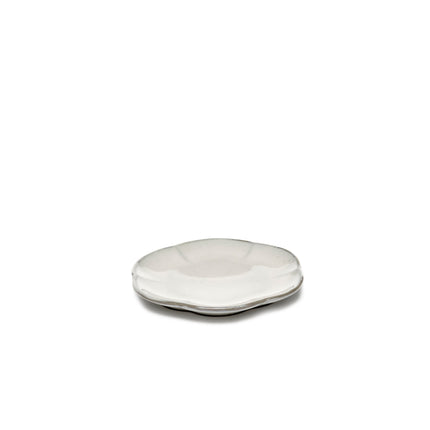Inku Plate Ribbed M White L 13.9 W 13.9 H 1.3 cm 8/Box – Serax