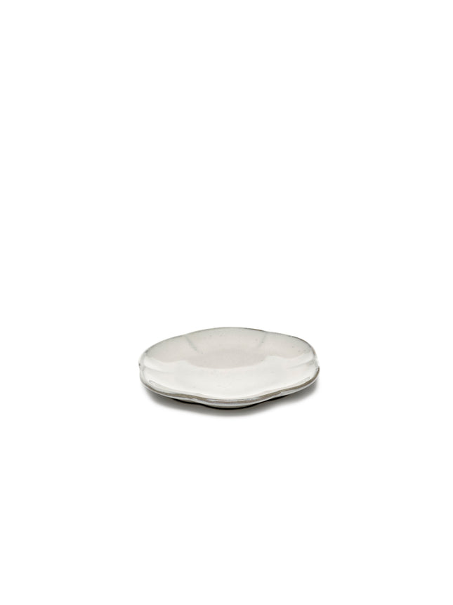Inku Plate Ribbed M White L 13.9 W 13.9 H 1.3 cm 8/Box – Serax