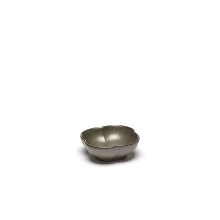 Inku Bowl Ribbed S Green L 9 W 9 H 3 cm 8/Box – Serax