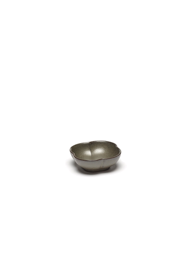 Inku Bowl Ribbed S Green L 9 W 9 H 3 cm 8/Box – Serax