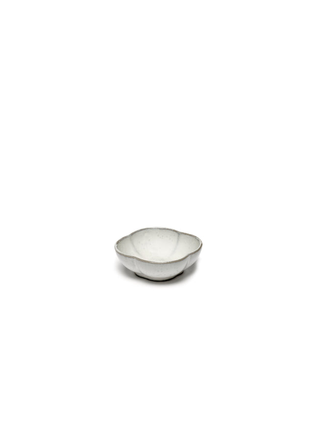 Inku Bowl Ribbed S White L 9 W 9 H 3 cm 8/Box