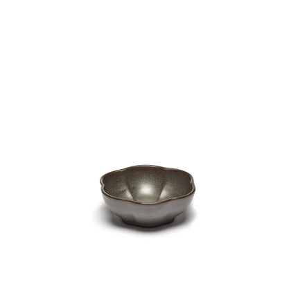 Inku Bowl Ribbed M Green L 11 W 11 H 4 cm 8/Box – Serax