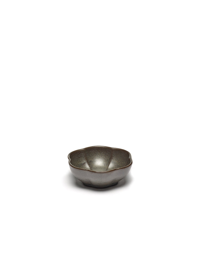 Inku Bowl Ribbed M Green L 11 W 11 H 4 cm 8/Box – Serax