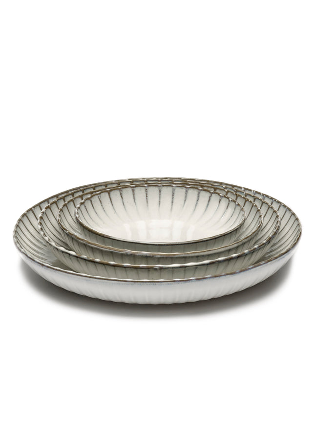 Inku Serving Bowl M White L 32 W 32 H 5 cm 2/Box