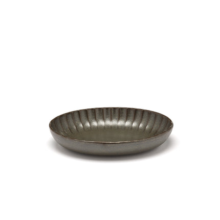 Inku Serving Bowl Oval S Green L 19 W 13 H 3.7 cm 4/Box – Serax
