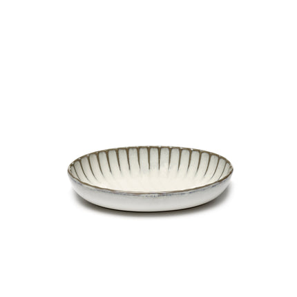 Inku Serving Bowl Oval S White L 19 W 13 H 3.7 cm 4/Box – Serax