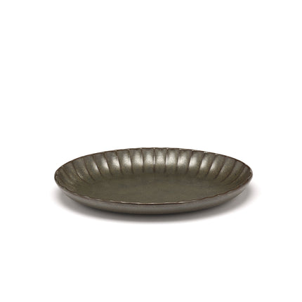Inku Serving Bowl Oval M Green L 22 W 15.4 H 2.7 cm 4/Box – Serax