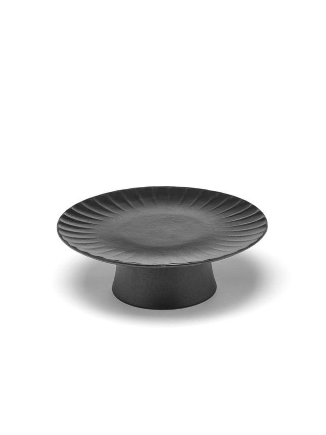 Inku Cake Stand M Black L 21 W 21 H 8 cm 2/Box