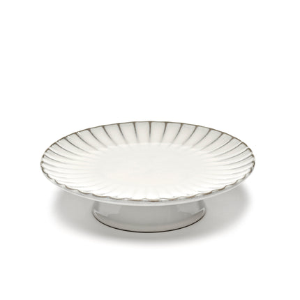 Inku Cake Stand L White L 24 W 24 H 6.5 cm 2/Box – Serax