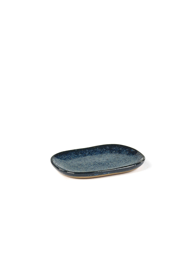 Plate Rectangular N°4 S Bleu/Grey 8/box