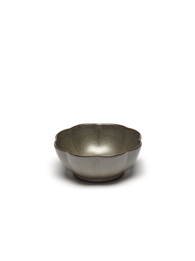 Inku Bowl Ribbed Xl Green L 15 W 15 H 6 cm 4/Box – Serax