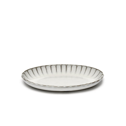 Inku Serving Bowl Oval M White L 22 W 15.4 H 2.7 cm 4/Box – Serax