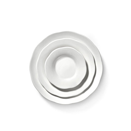 Silhouette High Side Plate S White 4/Box