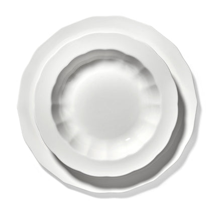 Silhouette Plate L White 4/Box