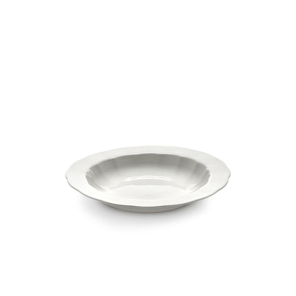 Serax Silhouette hoog bord M wit – diep porseleinen bord voor de horeca