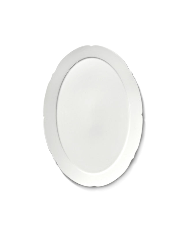Silhouette Oval Plate L White 8/Box – Serax