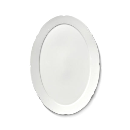 Silhouette High Oval Plate S White 12/Box