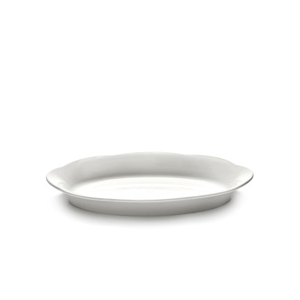Silhouette High Oval Plate M White 6/Box