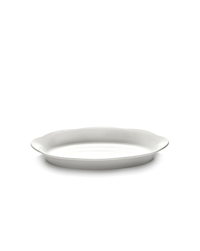 Silhouette High Oval Plate M White 6/Box