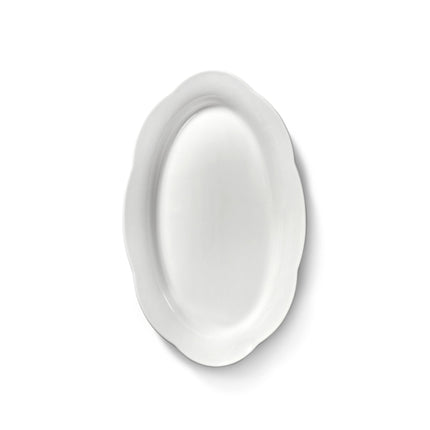 Silhouette High Oval Plate M White 6/Box