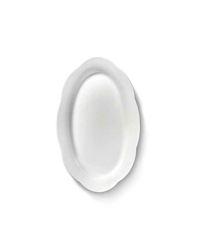 Silhouette High Oval Plate M White 6/Box