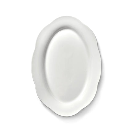 Silhouette High Oval Plate L White 6/Box – Serax