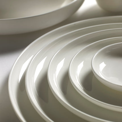Base Side Plate White L 6 W 6 H 1.5 cm 8/Box