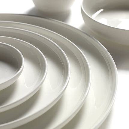 Base Side Plate White L 6 W 6 H 1.5 cm 8/Box