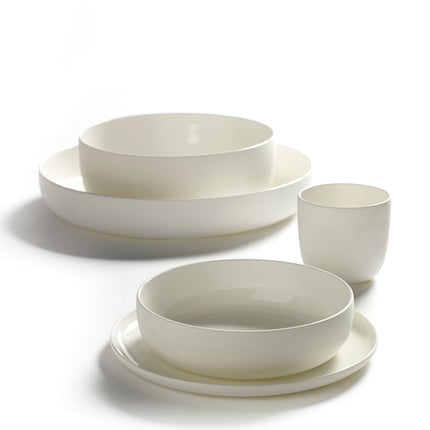 Base Side Plate White L 6 W 6 H 1.5 cm 8/Box