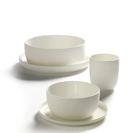Base Side Plate White L 6 W 6 H 1.5 cm 8/Box
