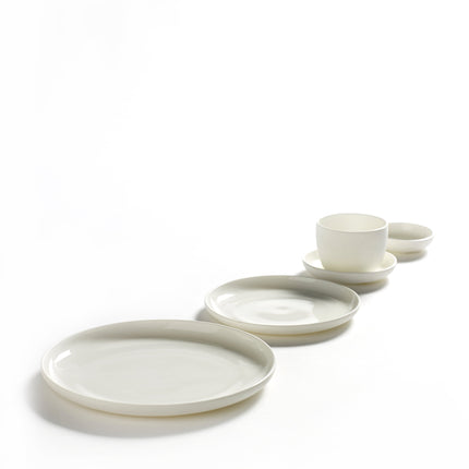 Base Side Plate White L 6 W 6 H 1.5 cm 8/Box