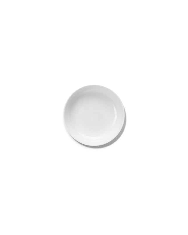 Serax Base hoog bord XS wit 12 cm – klein wit bord met rand voor amuses