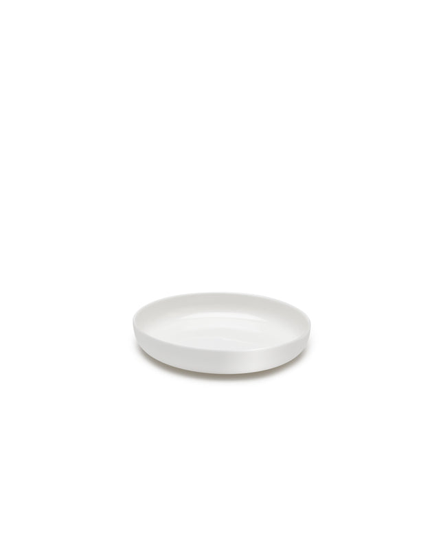 Serax Base hoog bord geglazuurd S wit 16 cm – wit bord met opstaande rand voor de horeca