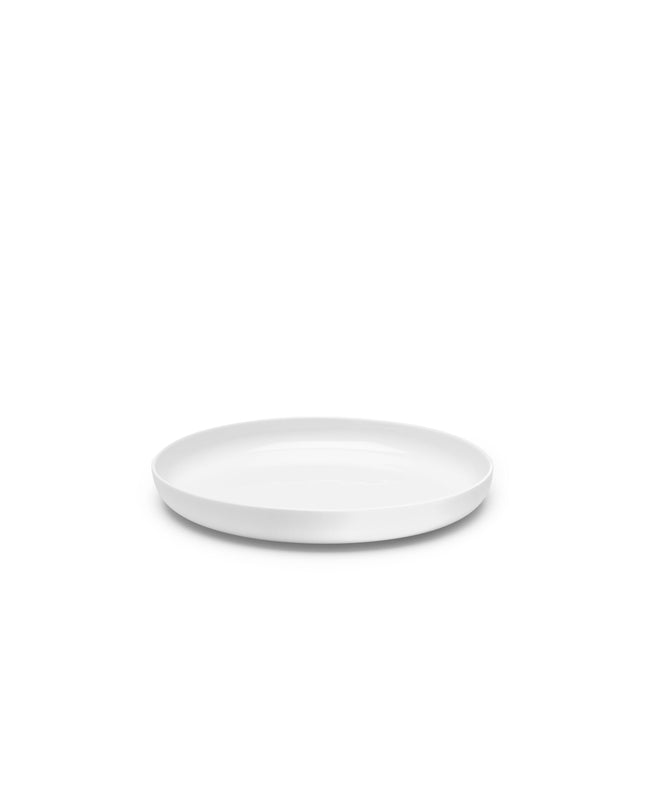 Serax Base hoog bord L wit 24 cm – groot wit bord met opstaande rand voor de horeca