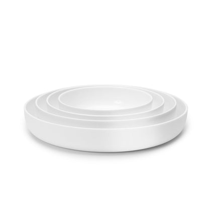 Base Deep Plate Glazed S White L 16 W 16 H 4.5 cm 4/Box
