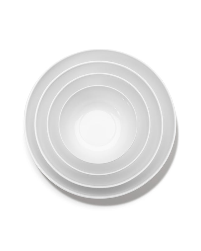Base Low Bowl M White L 16 W 16 H 6 cm 4/Box