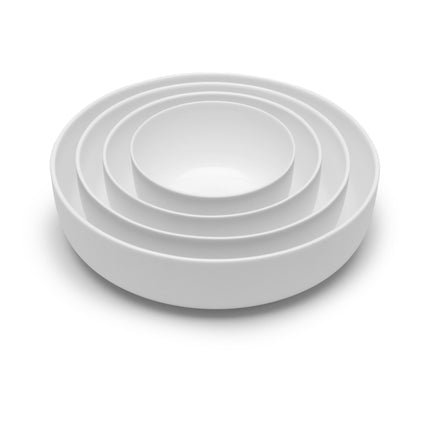 Base Low Bowl M White L 16 W 16 H 6 cm 4/Box